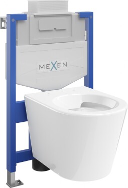 MEXEN/S - WC předstěnová instalační sada Fenix XS-U s mísou WC Rico, bílá 6853372XX00