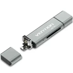 Vention CCJH0 USB2.0 Multifunkční čtečka karet šedá (CCJH0)