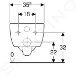 GEBERIT - iCon Závěsné WC, 355x530 mm, s KeraTect, bílá 204000600