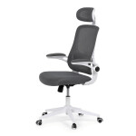Kancelářská židle, houpací mechanismus, šedá síťovina, KA-Q843 GREY