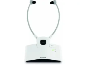 TechniSat STEREOMAN ISI 3 bílá / bezdrátová sluchátka / 2.4GHz / dokovací stanice (V070M)