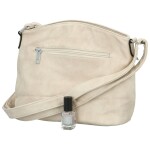 Trendy dámská koženková crossbody kabelka Franka, krémová