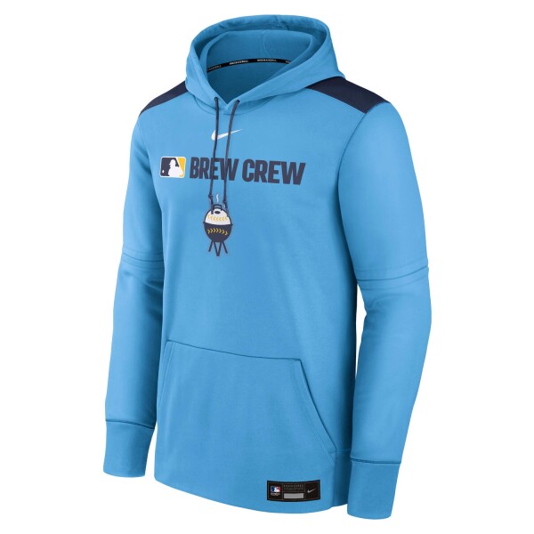 Nike Pánská mikina Milwaukee Brewers MLB 2025 City Connect Authentic Therma Hoodie Velikost: 2XL