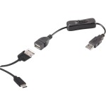 Roline 11.02.8977 USB 3.0 SuperSpeed kabel prodlužovací, USB3.0 A(M) - USB3.0 A(F), 0,8m, černý