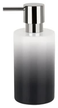Spirella TUBE Gradient černo-bílý / Dávkovač mýdla / Keramika / 300 ml