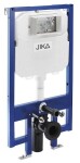 JIKA předstěnový instalační 8 cm systém bez tlačítka + WC Ideal Standard Tesi se sedátkem SoftClose, AquaBlade H894652 X TE1