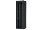 Digitus Unique 26U černá / Stojanový rozvaděč / 600x600 mm / skleněné dveře / nosnost 800 kg / IP20 (DN-19 26U-6/6-B-1)