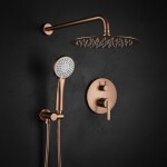 REA - Podomítková sprchová sada Ontario Brush Copper + BOX REA-P5650