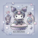 Nástěnný kalendář poznámkový 2027 Notique Kuromi, 30 x 30 cm