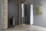 AQUALINE - WALK-IN zástěna jednodílná k instalaci na zeď, 1000x1900 sklo čiré WI101