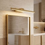 Koupelnové nástěnné LED svítidlo SWE008-1W 58cm BRUSH GOLD OSW-20107