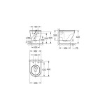 GROHE - Euro Ceramic Závěsné WC, Rimless, Triple Vortex, alpská bílá 102486SH00