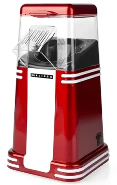Nedis Popcornovač Melissa bílo-červená / Popcornovač / 1200 W / 60 g / 2-4 min (16310187)