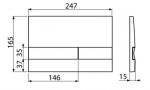 ALCADRAIN Sádromodul - předstěnový instalační systém s bílým/ chrom tlačítkem M1720-1 + WC REA CARLO MINI RIMLESS ČIERNY MAT + SEDADLO AM101/1120 M1720-1 MM1