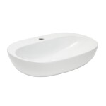Umyvadlo na desku, závěsné SAT Infinitio 60x40,5 cm otvor pro baterii uprostřed SATINF60402 SATINF60402