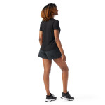 Dámské merino tričko s krátkým rukávem SMARTWOOL Women's Active Ultralite V-Neck Short Sl, Black velikost: XS