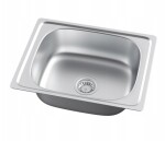 Erga HD, 1-komorový ocelový dřez 460x410x160 mm, povrch MikroDekor, ERG-MLS-HD4641D