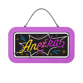 Neonová cedulka se jménem - Anežka - Albi