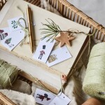 Ib Laursen Jutový provázek Dusty Green 100 m, zelená barva