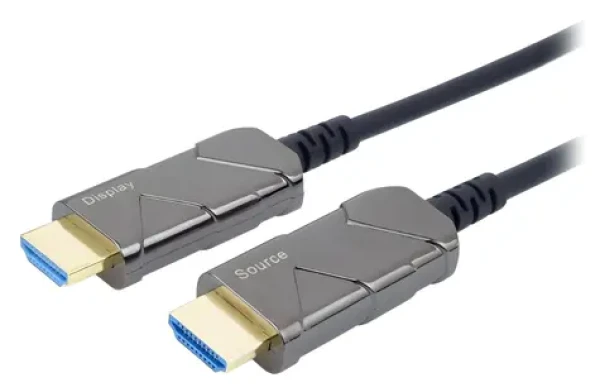 PremiumCord HDMI 2.1 optický fiber 30 m zlacený / Kabel HDMI / Ultra High Speed / 8K 60Hz / 4K 120Hz (kphdm21x30)