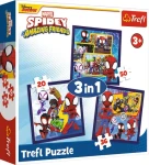 TREFL Puzzle Spidey: Pavouci a dinosauři 3v1