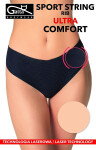 Dámské kalhotky string Gatta 41004 Sport RIB Ultra Comfort S-XL černá M