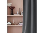 Tmavě šedý zatemňovací závěs na řasící pásku 140 x 280 cm