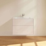 VILLEROY & BOCH - Finion Umyvadlová skříňka, 80x59x50 cm, 2 zásuvky, Glossy White F01000GF