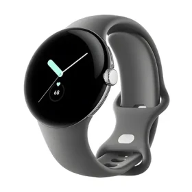 Rozbaleno - Google Pixel Watch LTE 41mm stříbrná, antracitový řemínek / Chytré hodinky / 1.2" AMOLED / 5ATM / LTE / rozbaleno (GA04307-GB.rozbaleno)