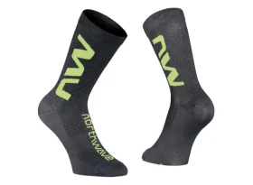 Northwave Extreme Air Sock ponožky Black/Yellow Fluo vel. S