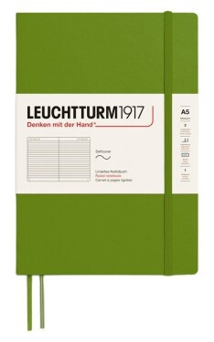 Zápisník Leuchtturm1917 A5 měkké desky Moss linkovaný