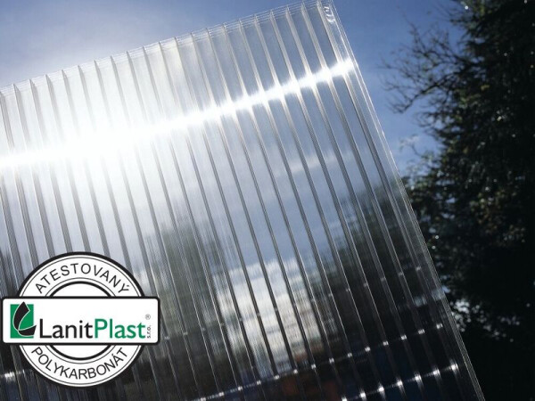 Náhradní prosklení pro altán – LANITPLAST 33, čiré PC 6 mm