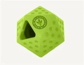 KIWI WALKER Gumová hračka ICOSABALL MAXI zelená / Hračka pro psy / 9 cm (RUB-254)