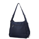 Trendy dámský textilní kabelko-batoh Coveri Venesta, modrý