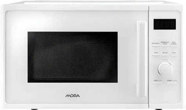 MORA MT423W bílá / Mikrovlnná trouba / 23 l / 800 W / volně stojící / elektronické ovládání (100002200888)