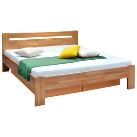 Masivní postel Maribo 2, 160x200, vč. roštu, bez matr., švestka