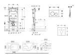 GEBERIT - Duofix Set předstěnové instalace, klozetu Arkas I a sedátka softclose, tlačítko Sigma20, černá lesk/černá mat SANI11CA5126B