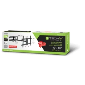 Techly ICA-PLB-721 černá / Nástěnný držák pro TV / 42-80" / VESA 800x400 / nosnost 70 kg / náklon a otočení (ICA-PLB-721)