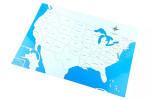 Moyo Montessori Moyo Montessori Kontrolní mapa - USA Nová - s popisky
