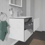 DURAVIT - L-Cube Umyvadlová skříňka 550x620x481 mm, 2 zásuvky, bílá mat LC624001818