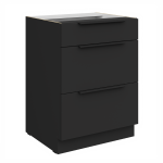Spodní skříňka Aria 60 D 3S BB - Premium Box Barva korpusu: Bílá, Barva dvířek: SA - Aquamarine AFM