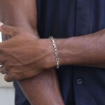 Pánský ocelový náramek Carlo - chirurgická ocel, Stříbrná 21 cm