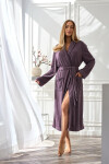 L&L 2558 Celeste dlouhý dámský župan M-2XL ametyst M