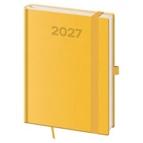 Diář 2027 denní B6 Print Pop - žlutá