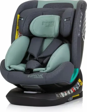 CHIPOLINO Supreme i-Size 40-150cm Isofix 360 Pastel Green / autosedačka / (0-36 kg | 40 - 150 cm) (160780)