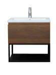 Koupelnová skříňka s umyvadlem SAT B-Way 59x30x45 cm ořech mat BWAY60NUTU BWAY60NUTU