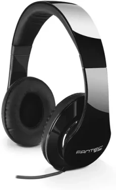 Fantec SHP-250AJ-BB černá / drátová sluchátka / 3.5mm jack / 40mm měniče / kabel 1.2 m (2470-FAN)