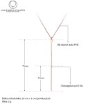 Ocelový náhrdelník Stabile - chirurgická ocel, Zlatá 39 cm + 3 cm (prodloužení)