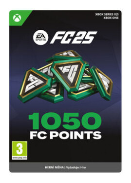 XSX EA SPORTS FC 25: 1050 bodů / El. licence / Sportovní / Angličtina / od 3 let / DLC pro Xbox Series (7F6-00843)