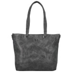 Stylová dámská koženková kabelka na rameno Mileta, šedá